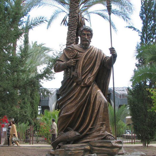 Huge bronze statue of Peter
